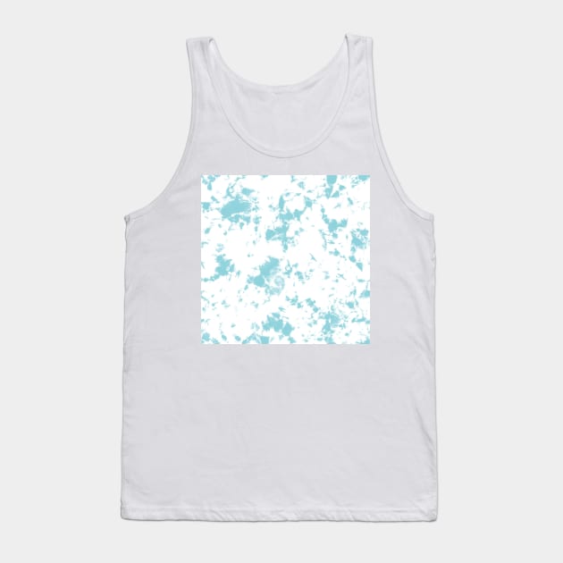 Pool blue and white sky - Tie-Dye Shibori Texture Tank Top by marufemia